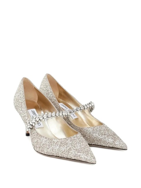 Jimmy Choo 65mm leather heeled pumps - Silver - zdjęcie produktu nr 2