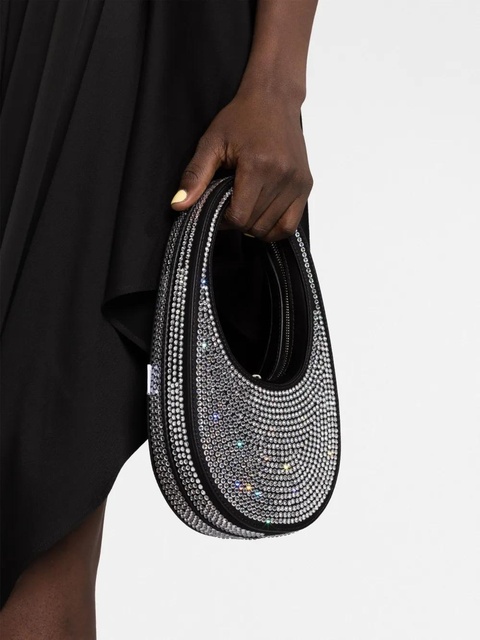 Coperni Swipe rhinestone-embellished mini bag - Black - zdjęcie produktu nr 2