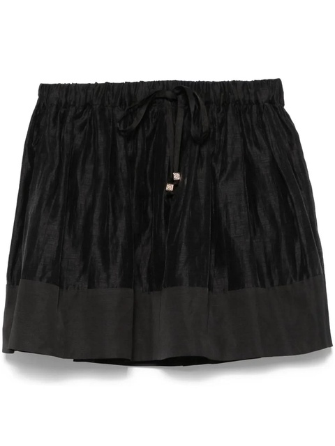 SANDRO flared mini skirt - Black - zdjęcie produktu nr 1