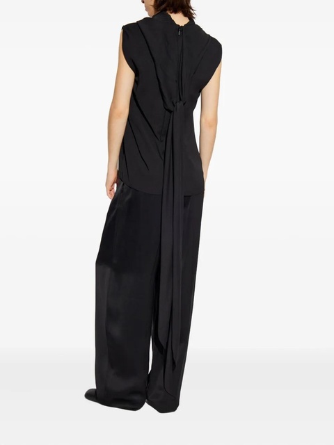 Lanvin draped-detail blouse - Black - zdjęcie produktu nr 1