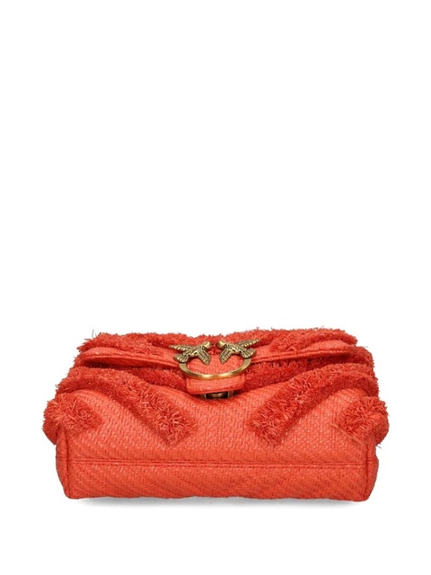 PINKO fringed-chevron shoulder bag - Red - zdjęcie produktu nr 2