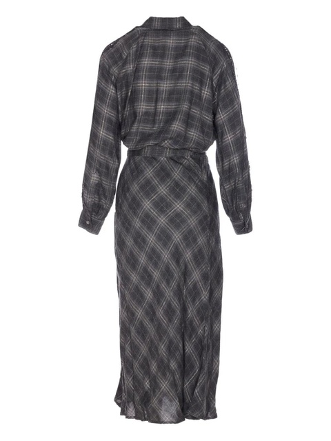 PINKO Osane check maxi dress - Grey - zdjęcie produktu nr 1