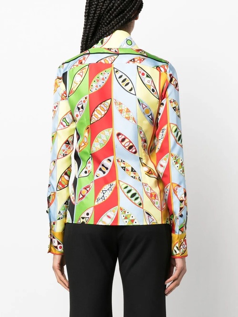 PUCCI Iride-print cotton shirt - Red - zdjęcie produktu nr 2