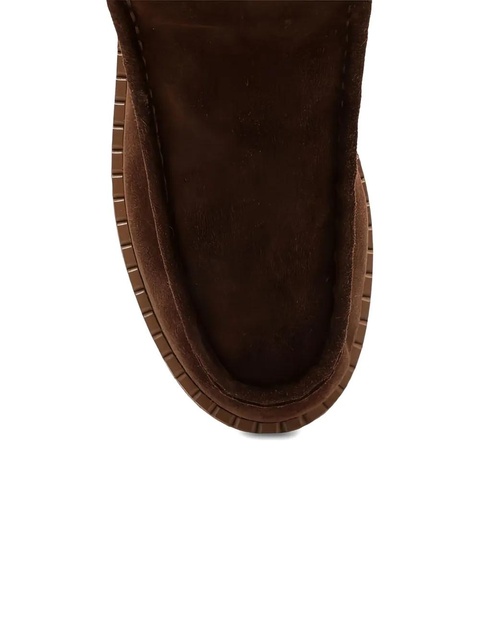 Prada 50mm logo-plaque boots - Brown - zdjęcie produktu nr 2