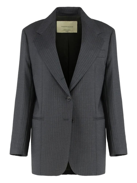 Weekend Max Mara pinstripe wool blazer - Grey - zdjęcie produktu nr 1