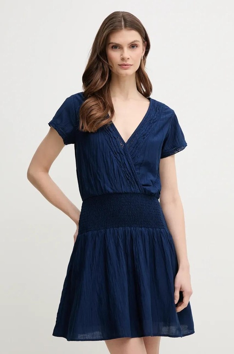 Pepe Jeans sukienka DEA kolor granatowy mini rozkloszowana PL953686 - zdjęcie produktu nr 1