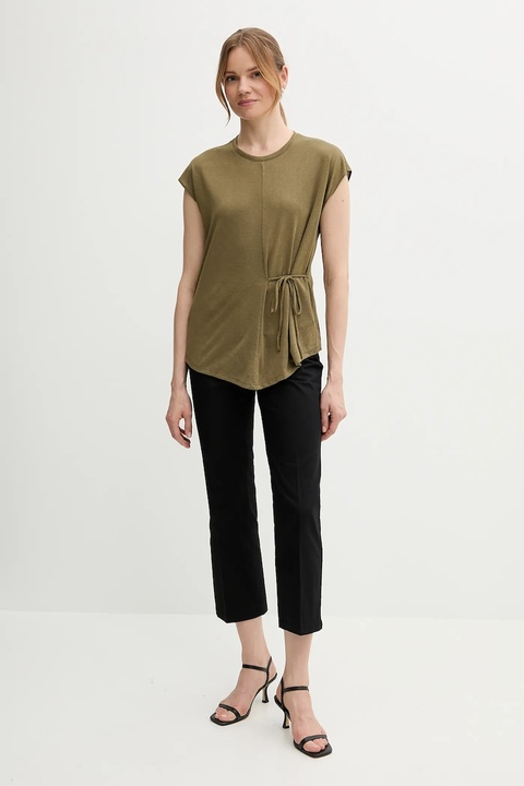 Sisley t-shirt damski kolor zielony 3TGBL107D - zdjęcie produktu nr 2