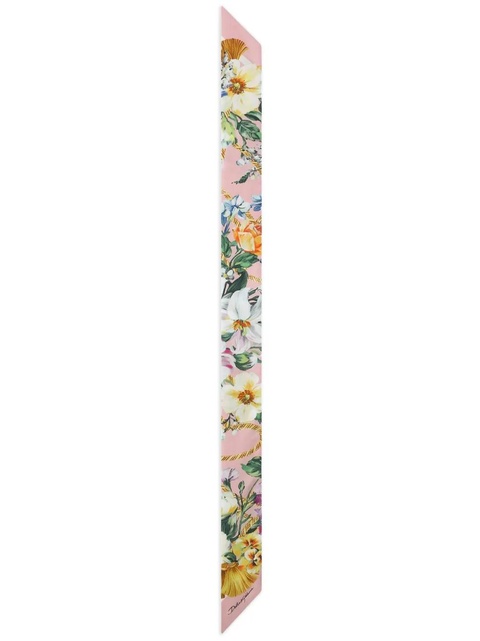Dolce & Gabbana floral-print headscarf - Pink - zdjęcie produktu nr 1