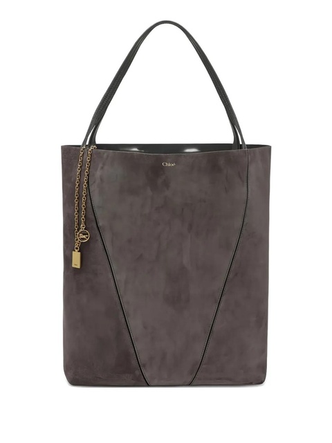 Chloé large chain charm tote bag - Grey - zdjęcie produktu nr 1