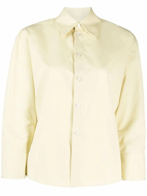 Jil Sander tailored cotton shirt - Green - zdjęcie produktu nr 1