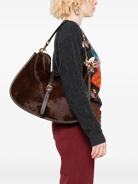 ETRO medium leopard-print shoulder bag - Brown - zdjęcie produktu nr 2