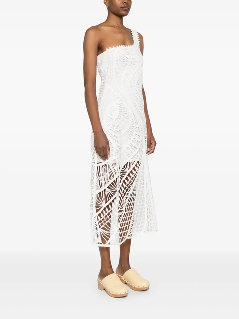 Maje one-shoulder midi dress - White - zdjęcie produktu nr 2
