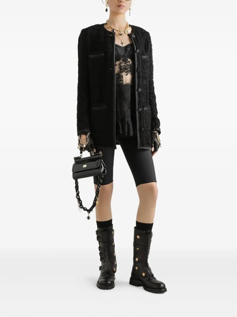 Dolce & Gabbana textured button-up jacket - Black - zdjęcie produktu nr 2