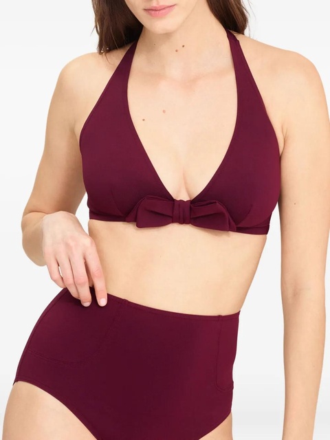 ERES bow-embellished halter-neck bikini top - Purple - zdjęcie produktu nr 2