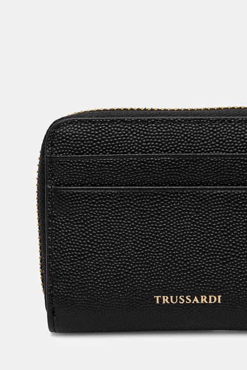 Trussardi portfel skórzany damski kolor czarny I041E000072N - zdjęcie produktu nr 1