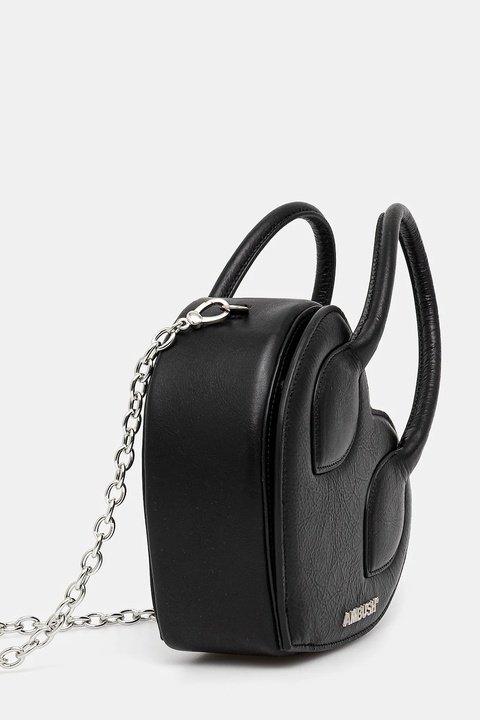 AMBUSH torebka skórzana Heart Top Handle Bag kolor czarny 12115033 - zdjęcie produktu nr 2