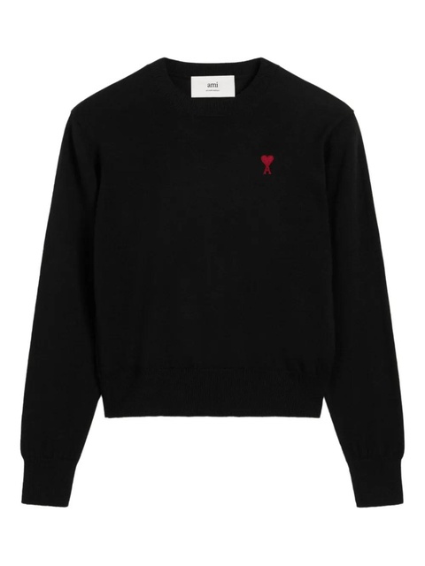 AMI Paris Ami de Coeur wool sweater - Black - zdjęcie produktu nr 1