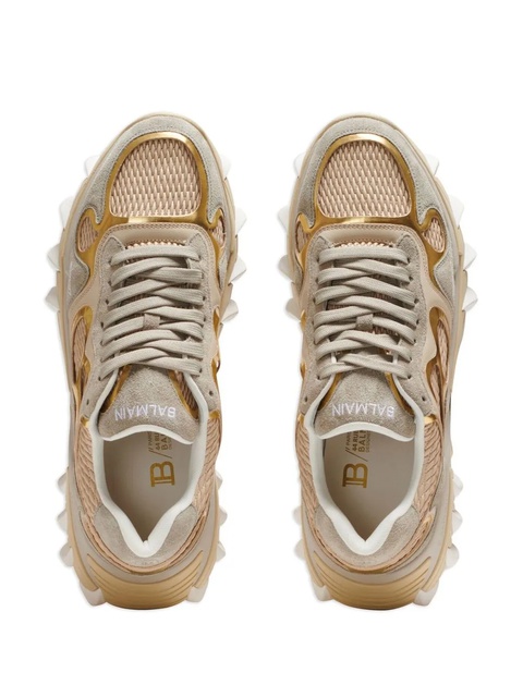 Balmain B-East panelled sneakers - Gold - zdjęcie produktu nr 2