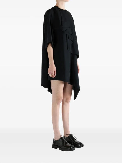 Givenchy ruffled asymmetric midi dress - Black - zdjęcie produktu nr 1