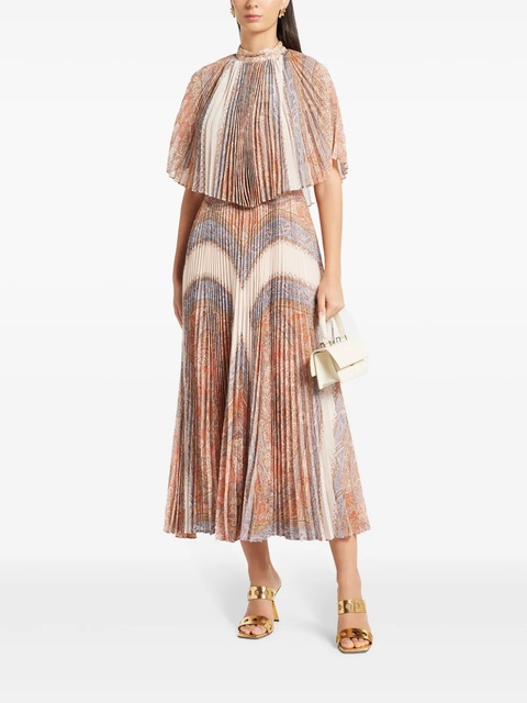 ZIMMERMANN paisley midi dress - Brown - zdjęcie produktu nr 2
