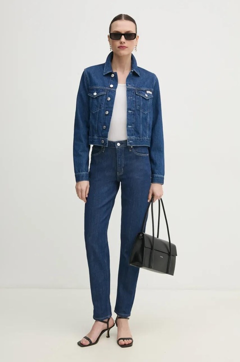 Calvin Klein Jeans kurtka kolor niebieski przejściowa J20J225183 - zdjęcie produktu nr 2