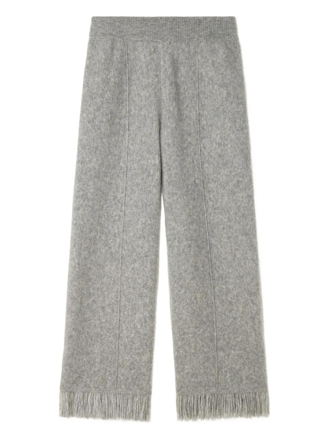 Alanui Finest fringed-hem trousers - Grey - zdjęcie produktu nr 1