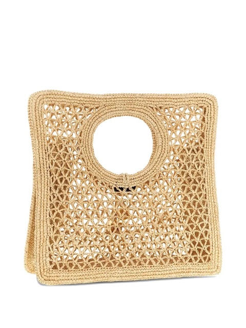 Jacquemus small The Spiaggia circular-handle crochet tote bag - Neutrals - zdjęcie produktu nr 2