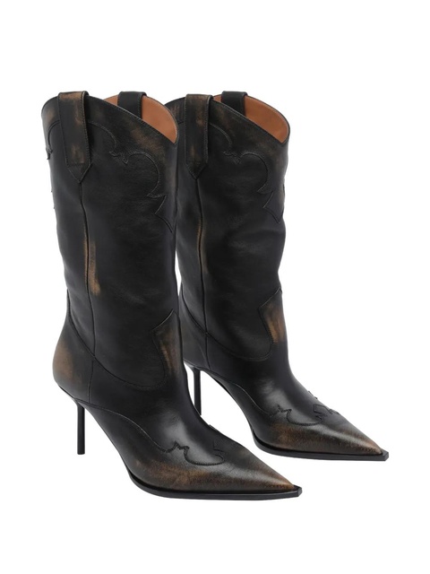 Paris Texas 70mm Lidia western-design pointed boots - Black - zdjęcie produktu nr 2