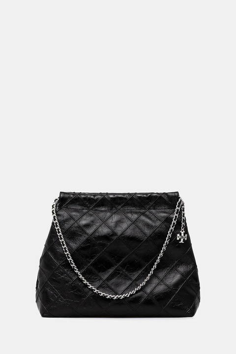 Tory Burch torebka skórzana Fleming kolor czarny 165170-001 - zdjęcie produktu nr 1