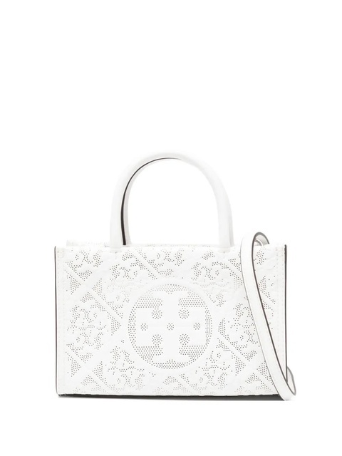 Tory Burch mini ella bio perforated tote bag - White - zdjęcie produktu nr 1