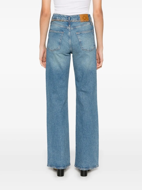 Maje chain-link belt jeans - Blue - zdjęcie produktu nr 2