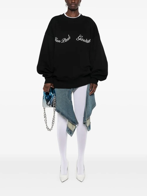 Jean Paul Gaultier logo-print cotton sweatshirt - Blue - zdjęcie produktu nr 2