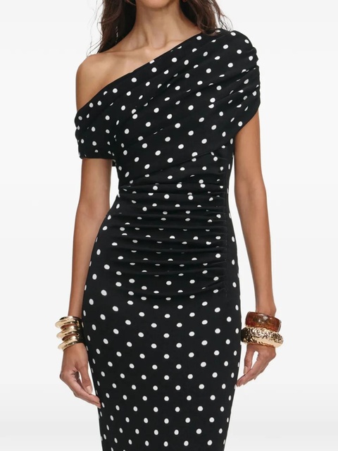 Self-Portrait polka-dot maxi dress - Black - zdjęcie produktu nr 1