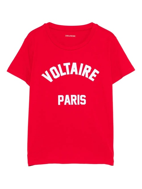 Zadig&Voltaire slogan-print T-shirt - Red - zdjęcie produktu nr 1