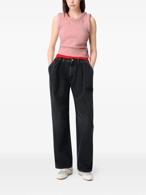 Axel Arigato Anna ribbed-hem cropped sleeveless vest - Pink - zdjęcie produktu nr 2