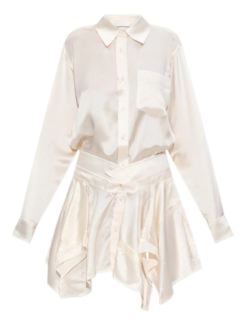 Alexander Wang silk midi dress - Neutrals - zdjęcie produktu nr 1