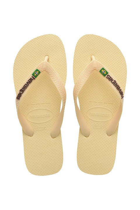 Havaianas klapki BRASIL LOGO damskie kolor żółty 4110850.9256 - zdjęcie produktu nr 1