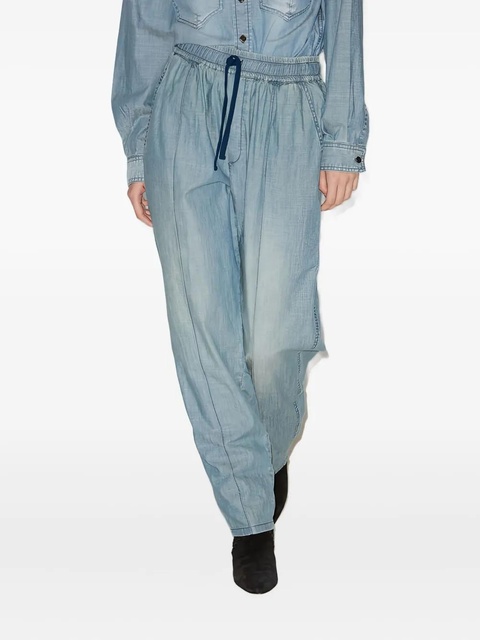 MARANT ÉTOILE drawstring elastic catalia trousers - Blue - zdjęcie produktu nr 2