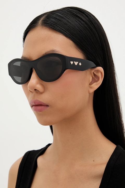 Emporio Armani okulary przeciwsłoneczne damskie kolor czarny 0EA4265U - zdjęcie produktu nr 1