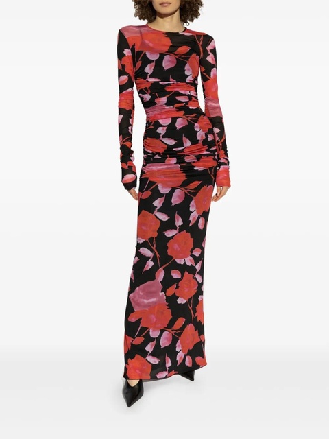 Blumarine floral-print maxi dress - Red - zdjęcie produktu nr 2