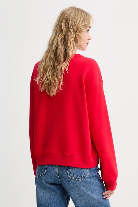 Levi's bluza bawełniana damska kolor czerwony z aplikacją 0002L - zdjęcie produktu nr 2