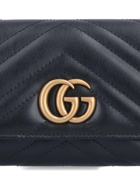 Gucci quilted logo-lettering wallet - Black - zdjęcie produktu nr 2