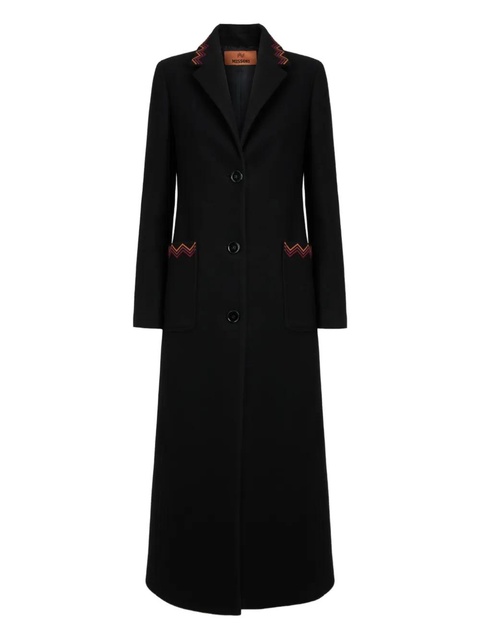 Missoni button-closure coat - Black - zdjęcie produktu nr 1