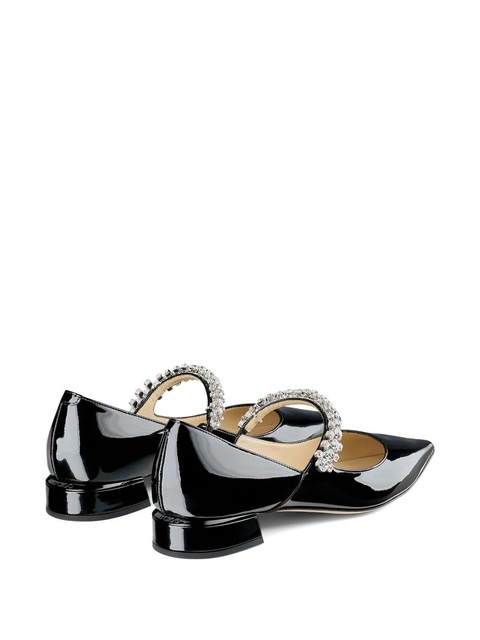 Jimmy Choo Bing leather ballerina shoes - Black - zdjęcie produktu nr 2
