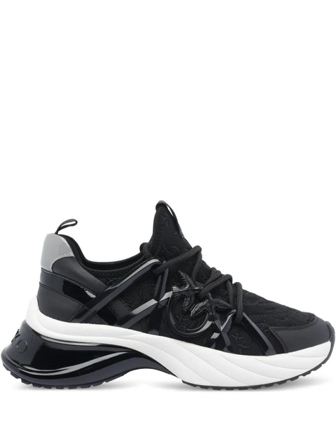 PINKO logo-embellished lace-up sneakers - Black - zdjęcie produktu nr 2