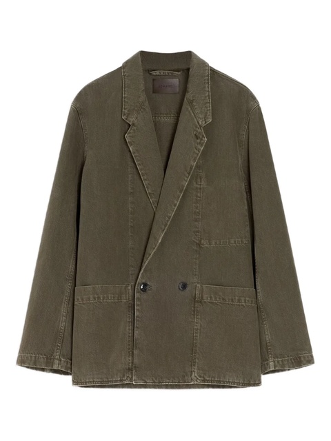 LEMAIRE double-breasted patch-pocket blazer - Green - zdjęcie produktu nr 1