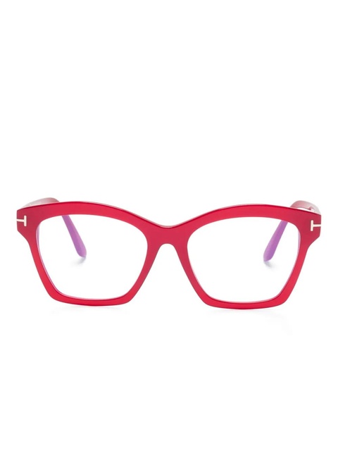 TOM FORD Eyewear butterfly-frame glasses - Red - zdjęcie produktu nr 1