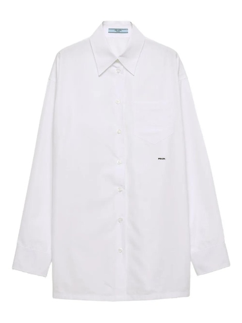 Prada embroidered patch pocket shirt - White - zdjęcie produktu nr 1