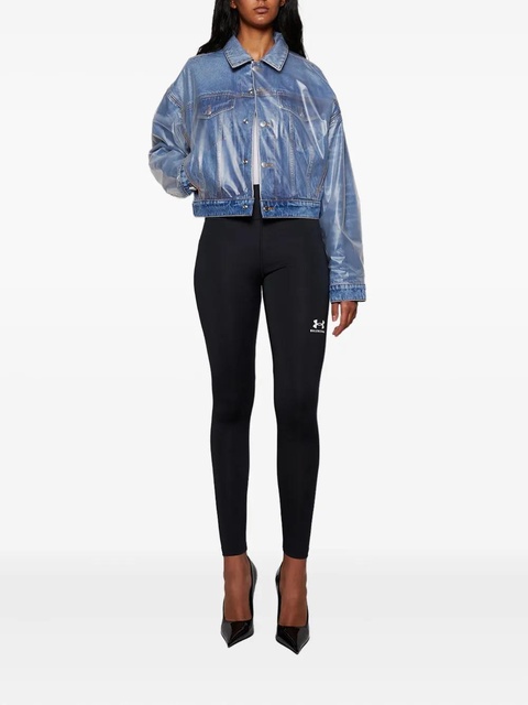Alexander Wang denim-effect puffer jacket - Blue - zdjęcie produktu nr 1