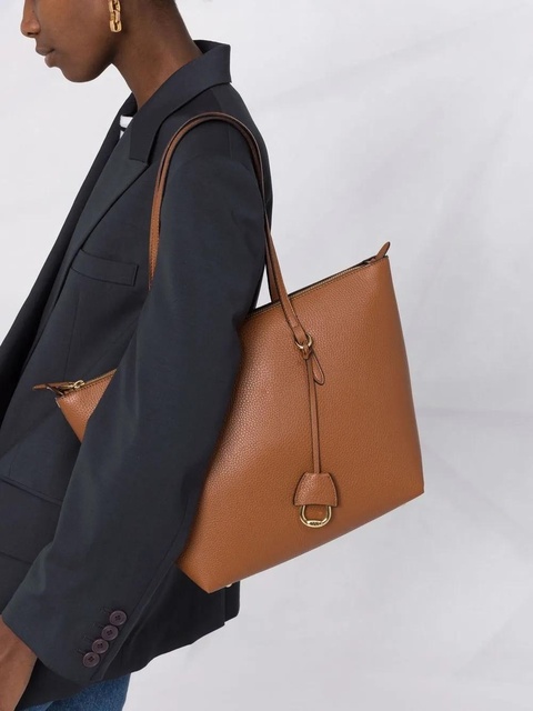 Lauren Ralph Lauren Keaton logo-plaque tote bag - Brown - zdjęcie produktu nr 2